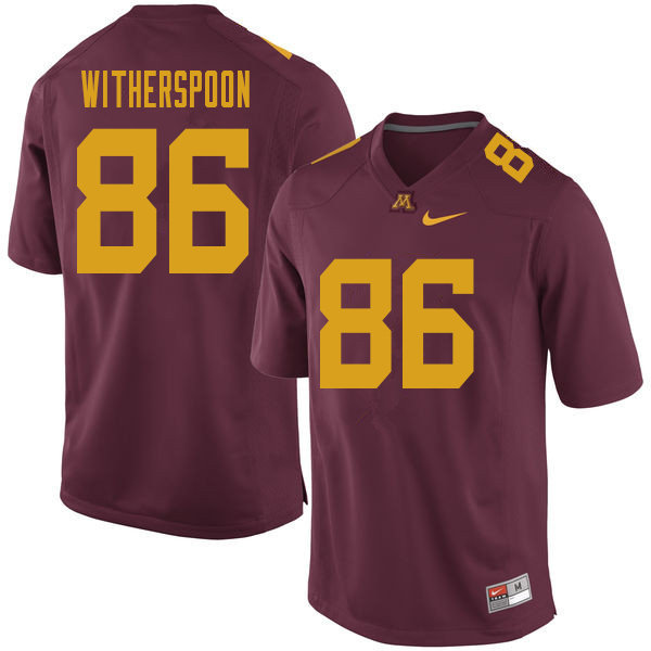 Men #86 Clayton Witherspoon Minnesota Golden Gophers College Football Jerseys Sale-Maroon
